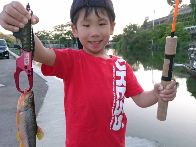 息子が初めて釣った魚
